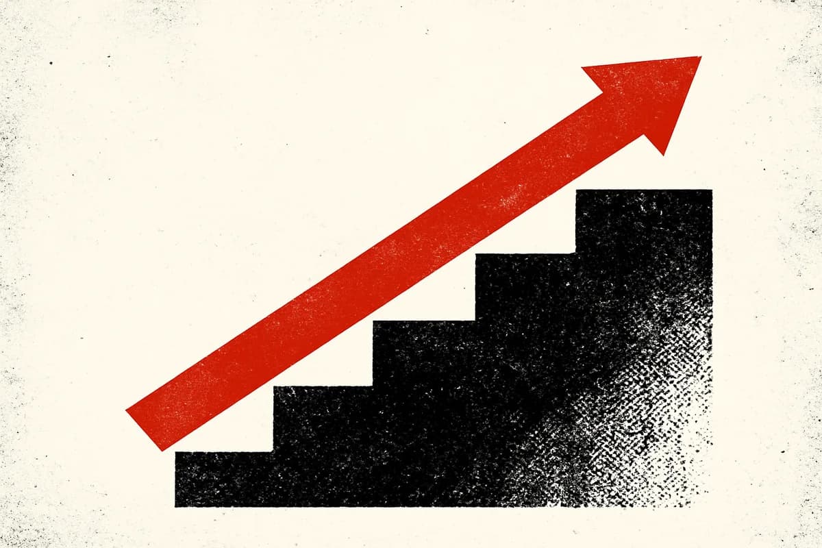 Illustration of ascending steps representing a dose ladder